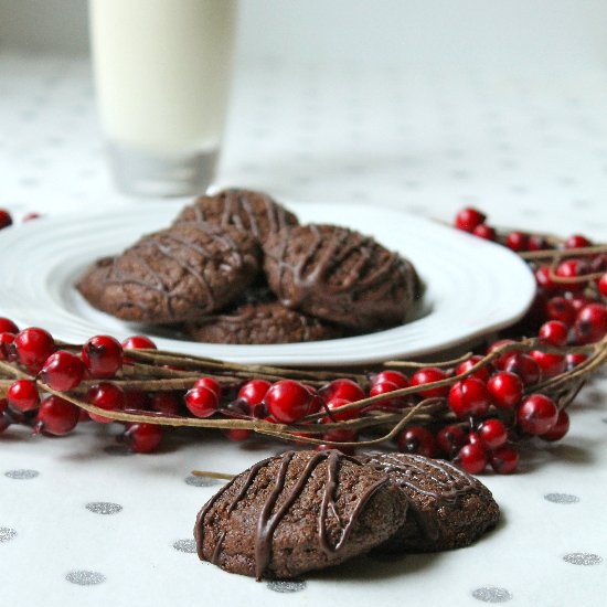 Dark Chocolate Holiday Cookies