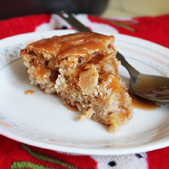 Apple Cake w/ Buttery Caramel Sauce