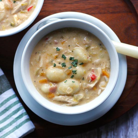 Veggie-Loaded Chicken Gnocchi Soup