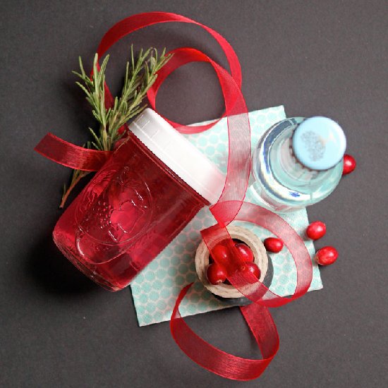 Cranberry-Rosemary-Infused Gin