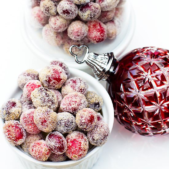 Boozy Sparkling Cranberries