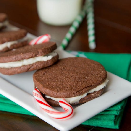 Peppermint Sandwich Cookies