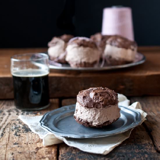 Chocolate Stout Ice Cream Sandwich