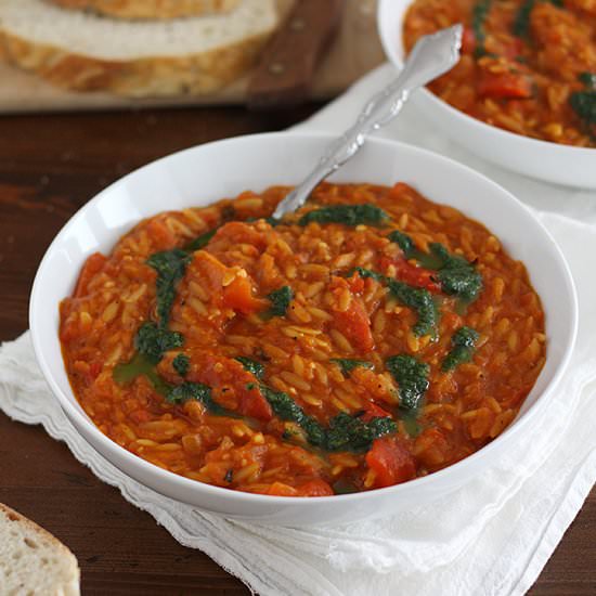 Chunky Red Pepper Soup