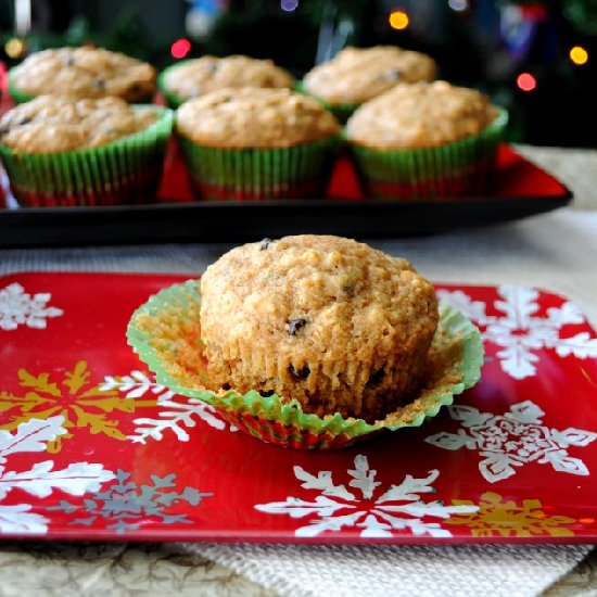 Chocolate Chip Applesauce Muffins