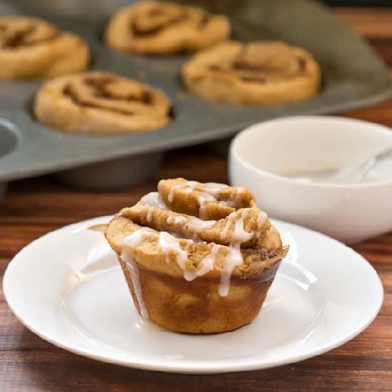 60 Minute Gingerbread Cinnamon Roll