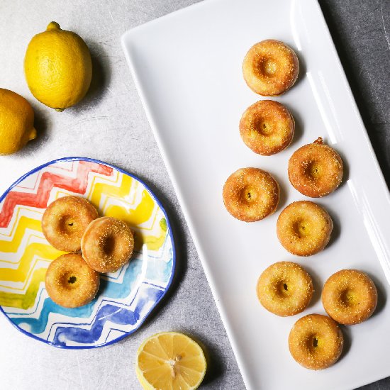 Sparkling Lemon Doughnuts