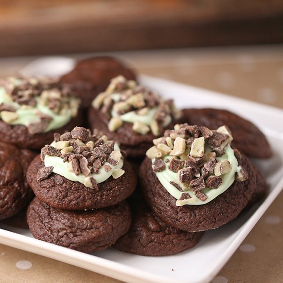 Andes Mint Stuffed Cookie Bites