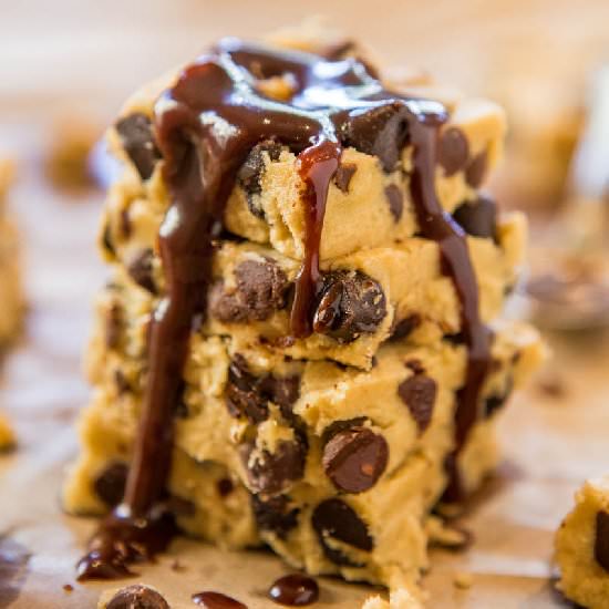 Raw Choc Chip Cookie Dough Bars