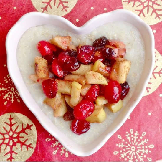 Apple Cranberry Oatmeal