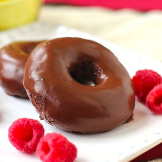 Guilt Free Red Velvet Cake Donuts