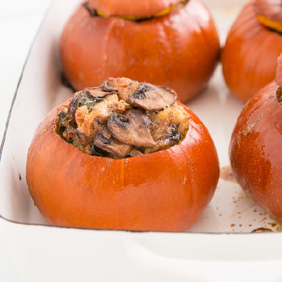 Vegetarian Stuffed Pumpkins