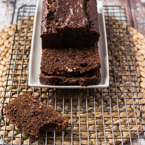 Chocolate Coconut Zucchini Bread