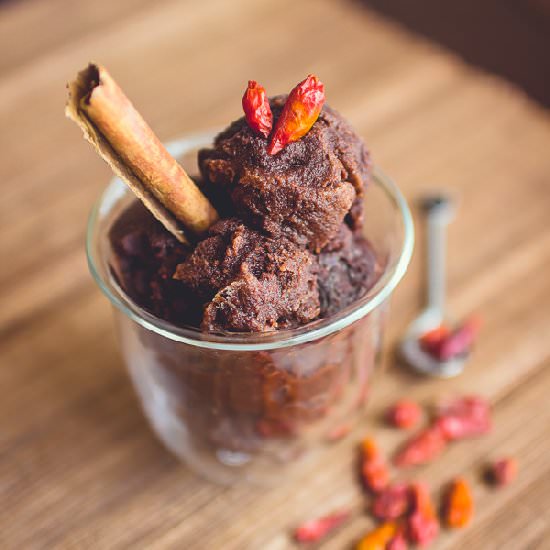 Spicy Chocolate Sorbet