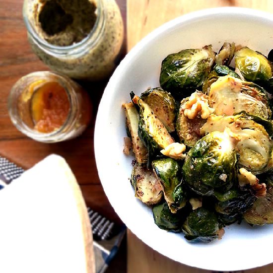 Brussels Sprouts in Honey Mustard