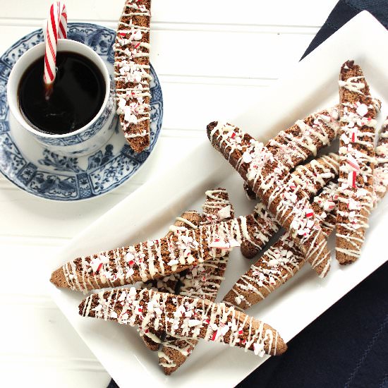 White Chocolate Peppermint Biscotti