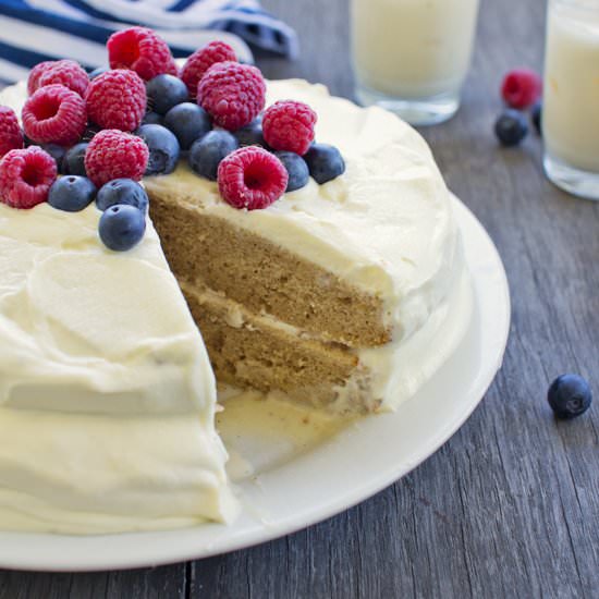 Eggnog Tres Leches Cake