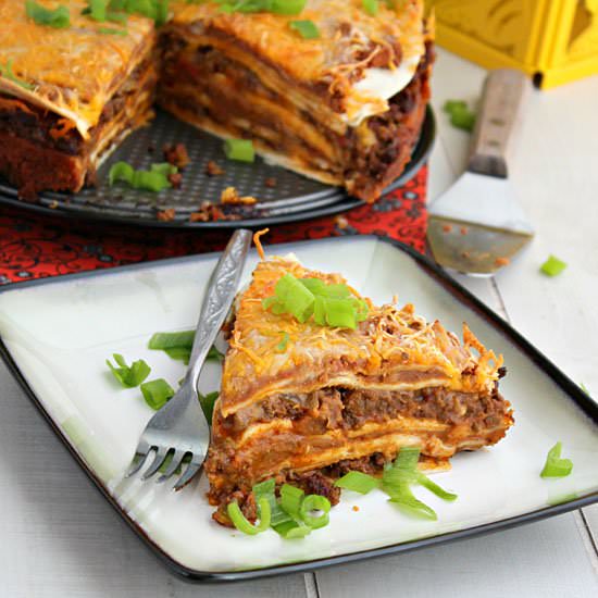 Enchilada Beef and Bean Pie