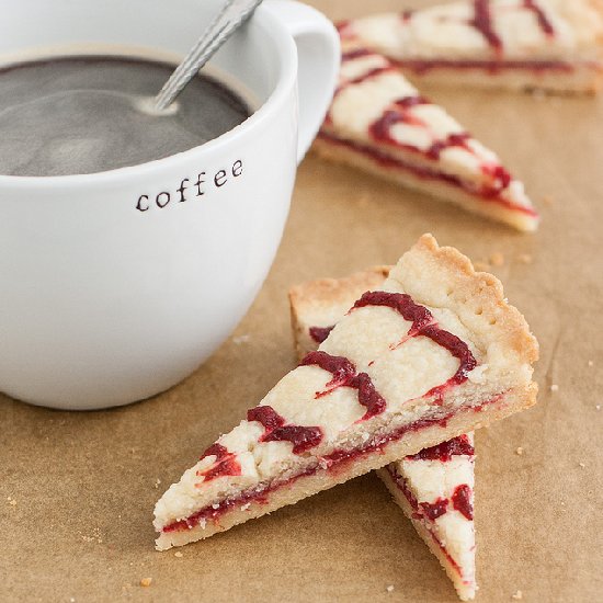 Cranberry Swirl Shortbread