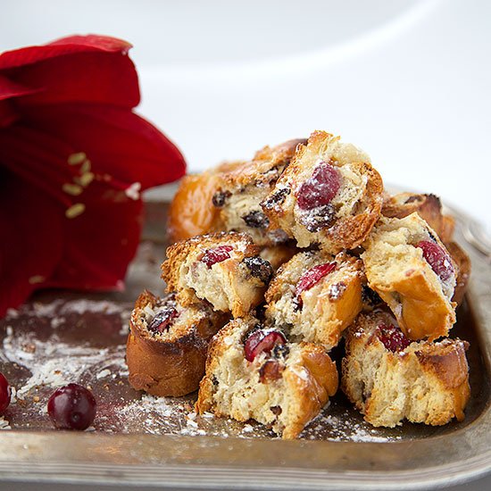 Cranberry & Coconut Stollen Bites