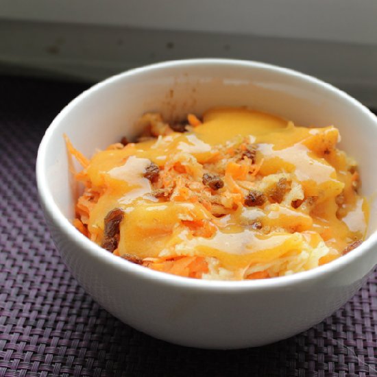 Carrot Cake with Persimmon Sauce