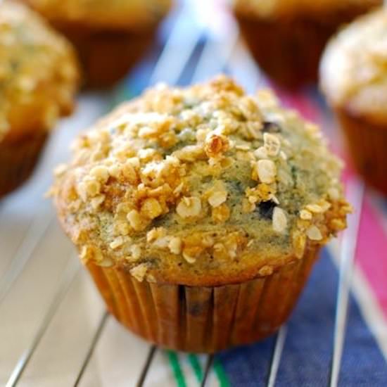 Healthy Blueberry Kefir Muffins