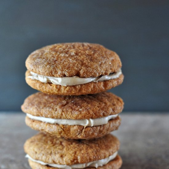 Pumpkin Snickerdoodle Whoopie Pies