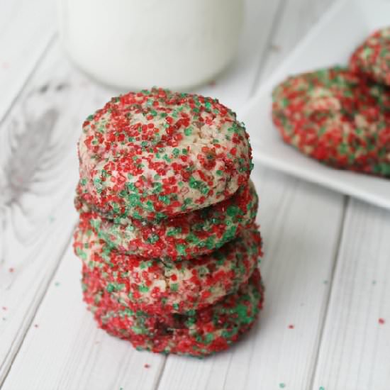 Christmas Funfetti Sugar Cookies