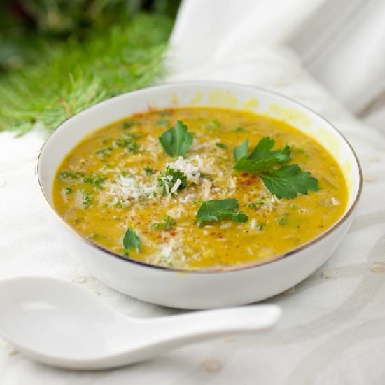 Creamy Spiced Coconut Lentil Soup