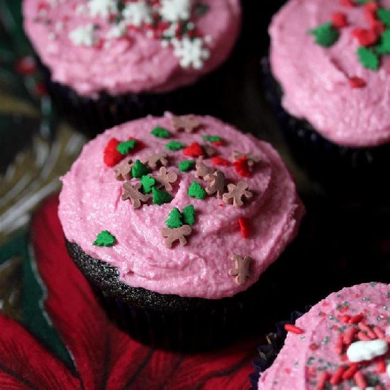 Chocolate Beet Vegan Cupcakes