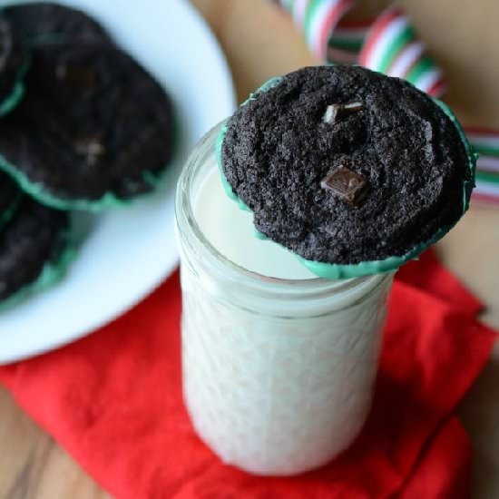 Mint Dipped Double Chocolate Cookie