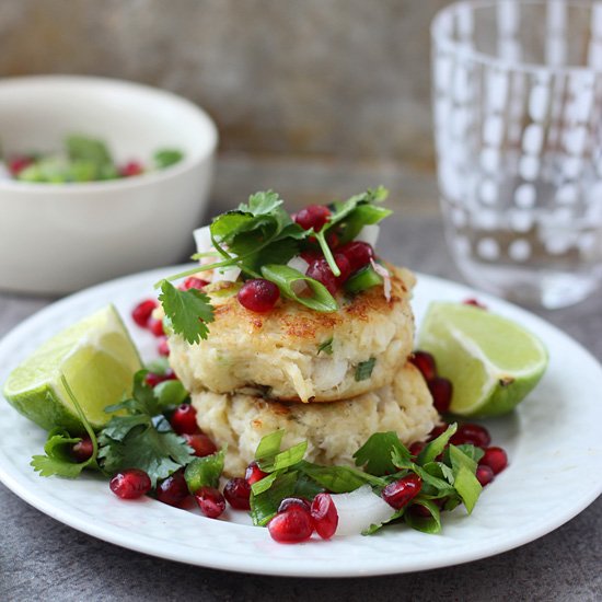 Crab Cakes with Pomegranate Salsa