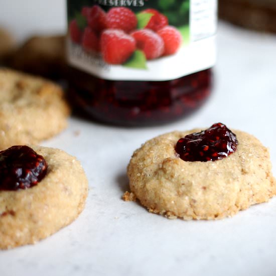 Roasted Almond Thumbprints