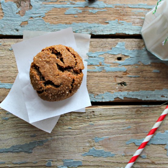 Ginger Molasses Crinkle Cookies