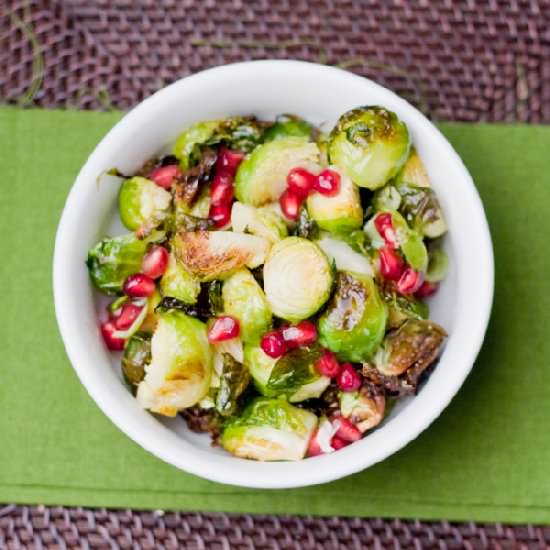 Pomegranate Lime Brussels Sprouts