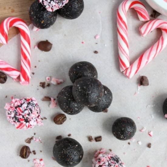 Healthy Peppermint Mocha Bites