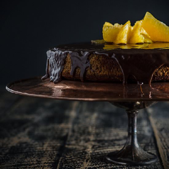 Orange Choc & Honey Coconut Cake