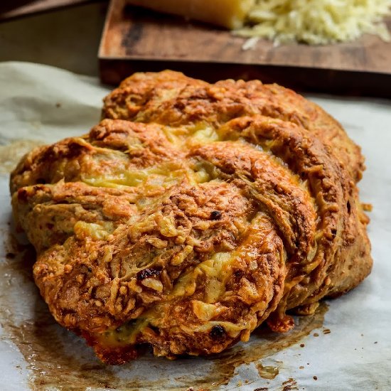 Twisted Cheese Scone Loaf