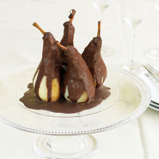 Delectable Chocolate Covered Pears