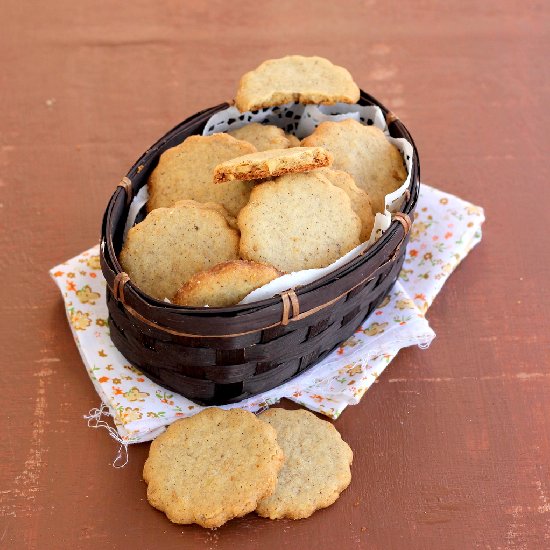 Espresso Walnut Cookies (Eggless)