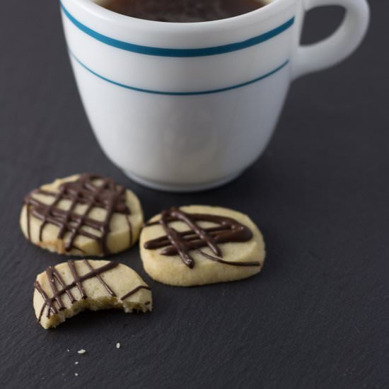 Cardamom Shortbread with Chocolate