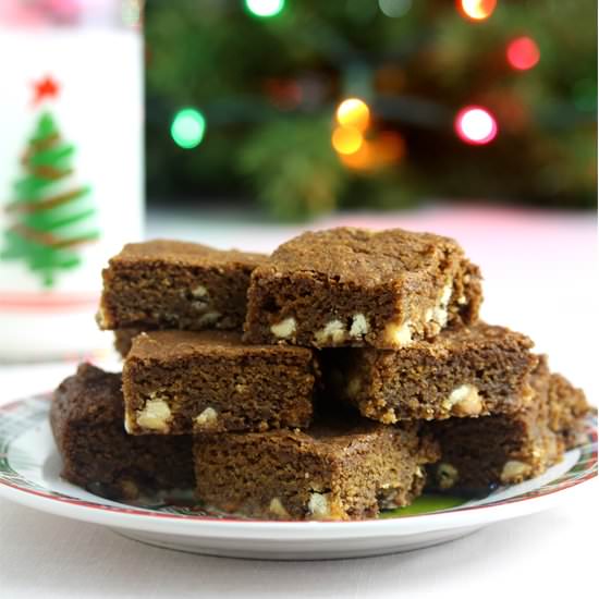 Gingerbread Blondies