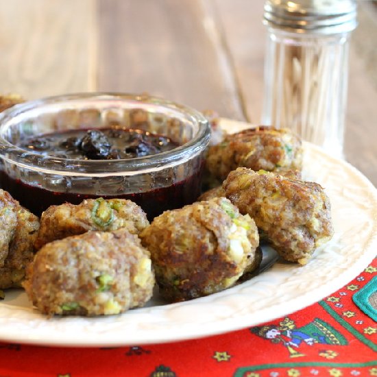 Pork, Sage & Onion Stuffing Bites