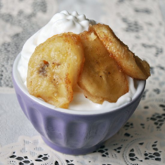 Frozen Yogurt with Caramelized