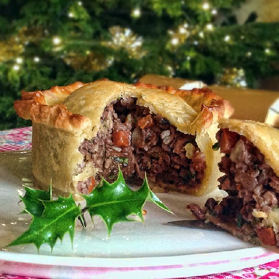 Chestnut and Pecan Raised Pie