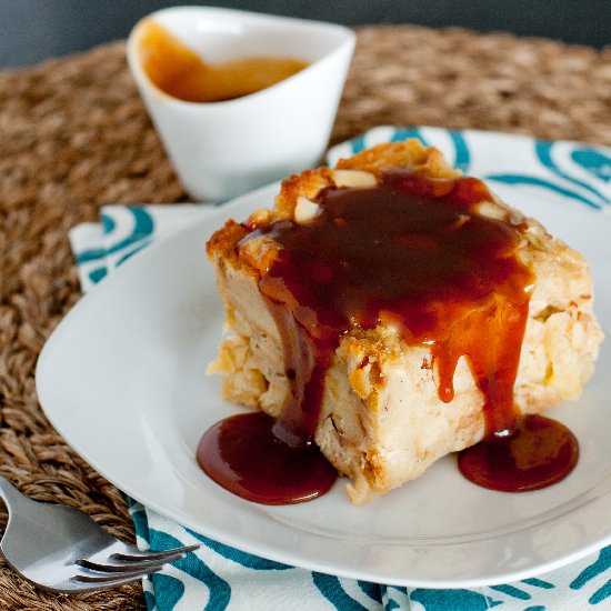 Apple + Almond Bread Pudding