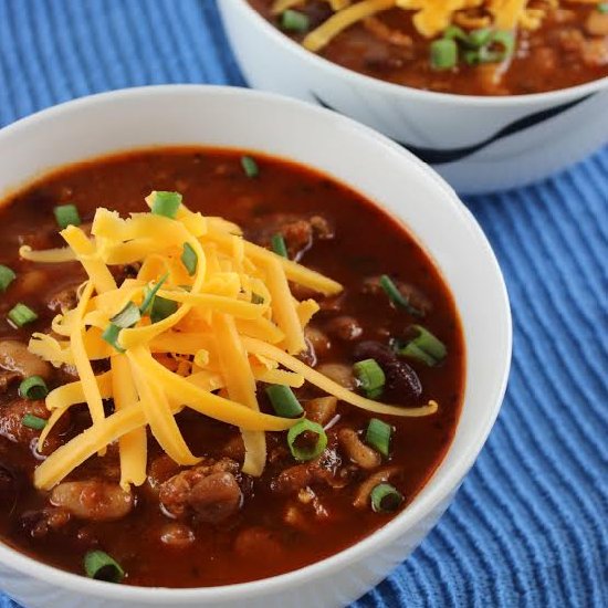 Three Bean Chicken Chili