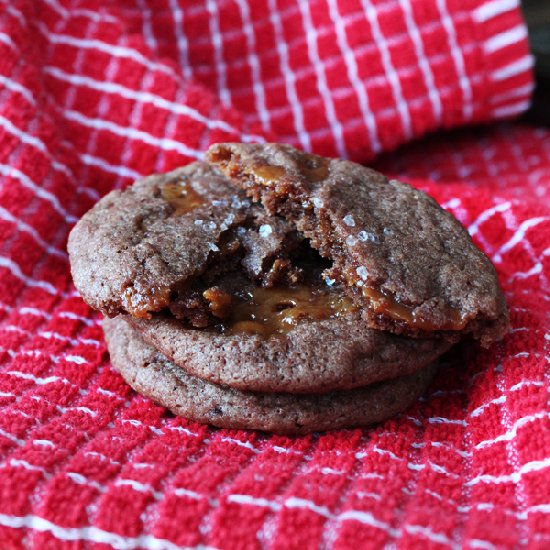 Caramel-Filled Chocolate Cookies