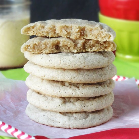 Soft and Chewy Eggnog Cookies