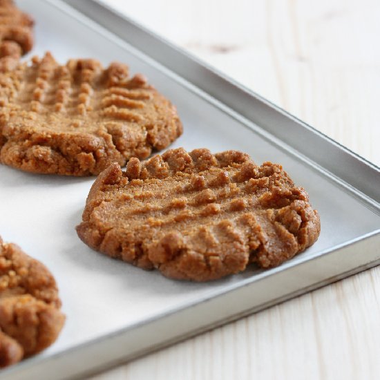 Flourless peanut butter cookies